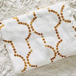 Threshold Dot Lattice Curtain Panel Set- 100% Cotton